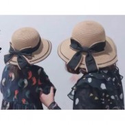 Nón cói vành cụp 2 viền mẹ và bé