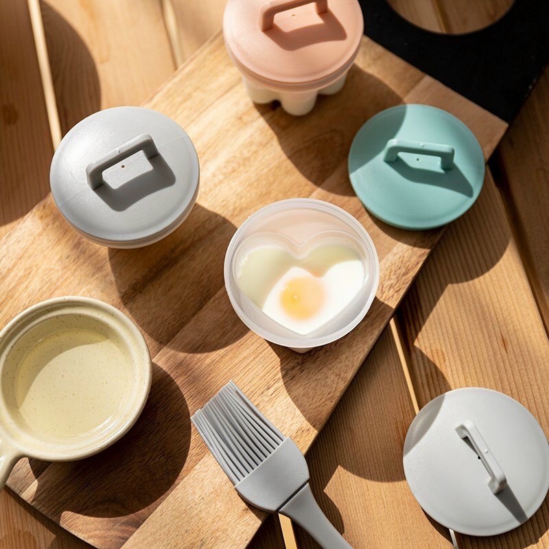 Khuôn Hấp Trứng/ làm Bánh/Caramen/Thạch/Flan kèm chổi quét silicon