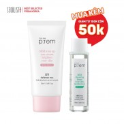Kem Chống Nắng Vật Lý Nâng Tone Make P:rem UV defense me. Calming tone up sun cream