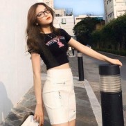 Áo croptop in BADCLUB