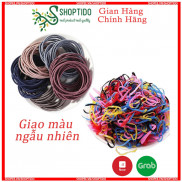 Combo Thun cột tóc người lớn, trẻ em kèm túi Zip tiện lợi NPP Shoptido