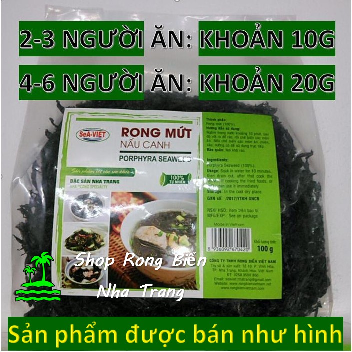 Rong mứt nấu canh 100g - Mắt sáng, ngừa loãng xương, tốt cho tim mạch