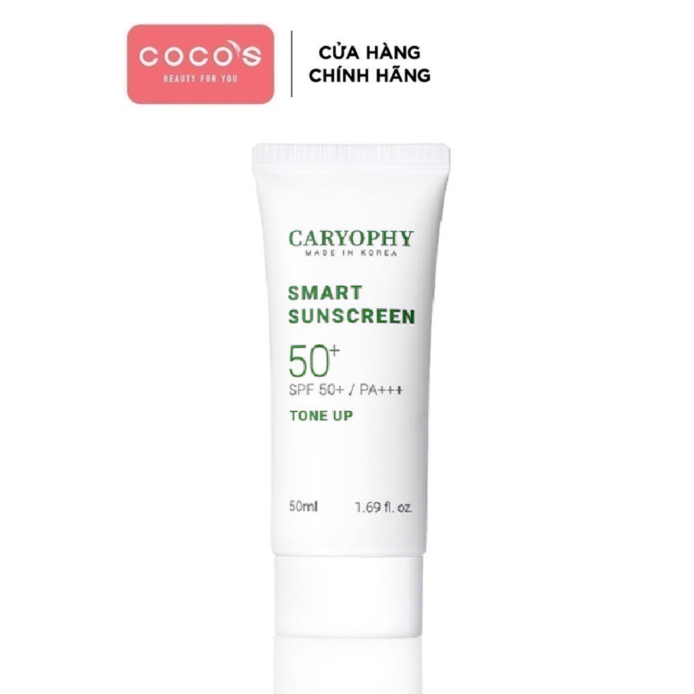 Kem Chống Nắng Phục Hồi Da Tổn Thương Caryophy Smart Sunscreen Tone Up 50ml