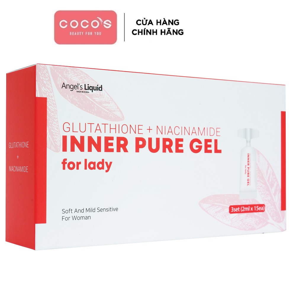 Siêu Tinh Chất Làm Hồng Se Khít Vùng Kín Angel Liquid Glutathione Plus Niacinamide Inner Pure Gel (15 ống x 2ml)