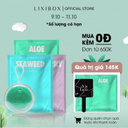 Combo Máy Rửa Mặt Cho Da Nhạy Cảm Halio Sensitive và 3 Mặt Nạ dưỡng da Lixibox Seaweed, Acai Berry và Aloe (23g/mặt nạ)