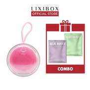 Combo Máy Rửa Mặt Và Massage Cho Da Nhạy Cảm Halio Sensitive Hồng Nhạt & 2 Mặt Nạ Green Tea và Acai Berry (23gr/mặt nạ))