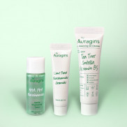 Bộ 3 Bước Dưỡng Da The Auragins Dành Cho Da Dầu Mụn 3 Steps Skin Care for Oily Skin - Gel rửa mặt, Toner, Gel dưỡng ẩm