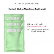 Bộ 3 Mặt Nạ Lixibox Daily Facial Mask Sheet - Green Tea (23gr/cái)