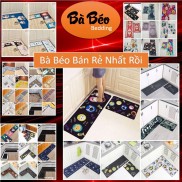 Thảm trang trí nhà bếp, phòng khách Bộ 2 chiếc Thảm Nhà Bếp Cao Cấp ( 1 Dài + 1 Ngắn)