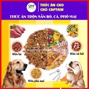Hạt thức ăn cho chó Captain (500g) trộn lẫn thịt bò, phô mai, cá hồi, rau củ