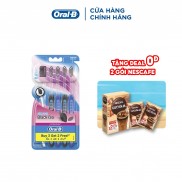Bàn chải Oral-B tinh chất Trà Xanh/ Trà Đen vỉ 5 cây