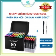 Bút màu Marker Touch Cool họa cụ tô màu dạ vẽ tranh anime Túi Vải Bộ 30/60/80 Lalunavn-A01