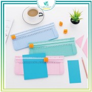 Bàn cắt giấy mini khổ A4 A5 cắt đc giấy 300gsm đc nhiều lần trượt 2 chiều sắc bén Lalunavn - A85