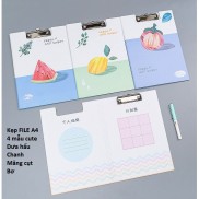 Kẹp File đựng tài liệu A4, lưu hồ sơ phong cách Hàn Quốc lalunavn- A03