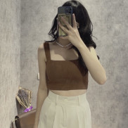 Áo hai dây bản to nữ LYRA, bra chất liệu cotton dáng croptop có mút đệm trẻ trung, xinh xắn-VXYPK0039