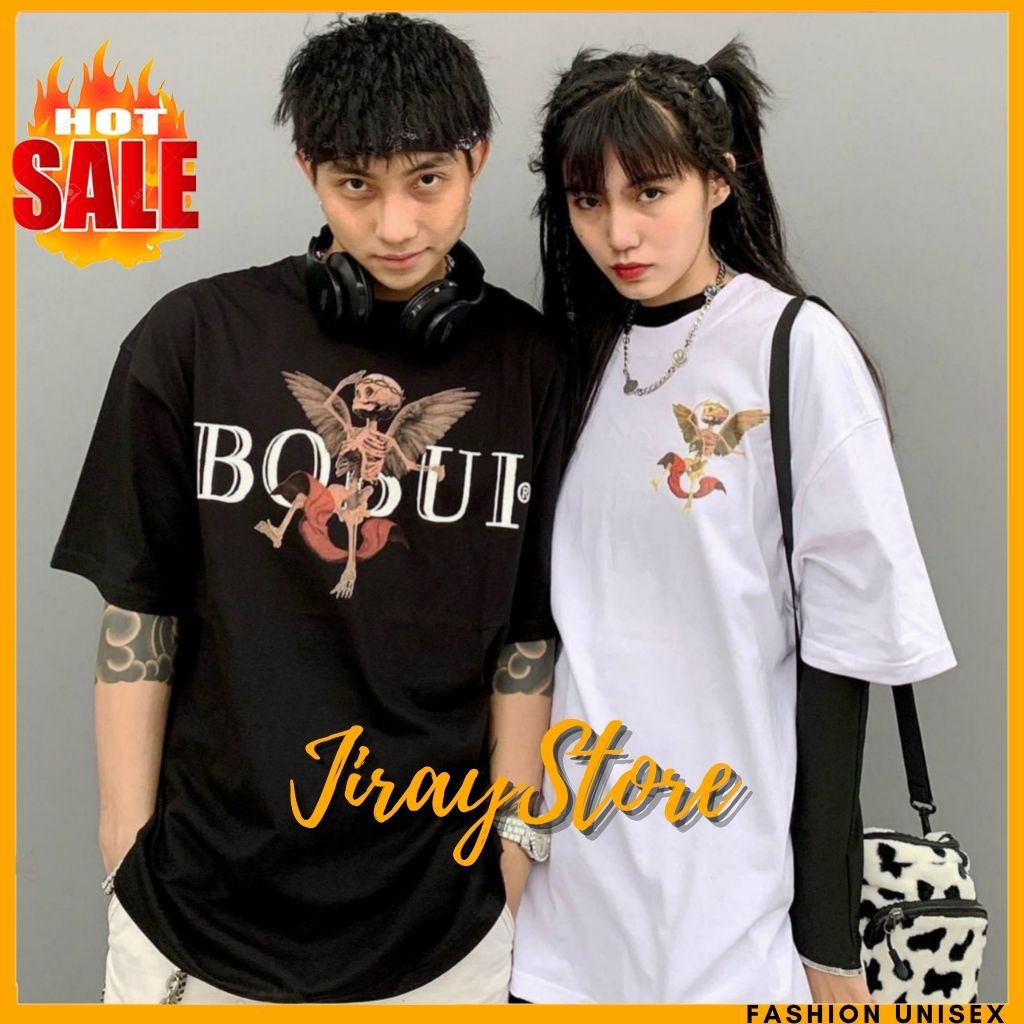 Áo Thun Nam Nữ Form Rộng  - Áo Thun Tay Lỡ Unisex BOBUI Siêu Hot -JIRAY.STORE