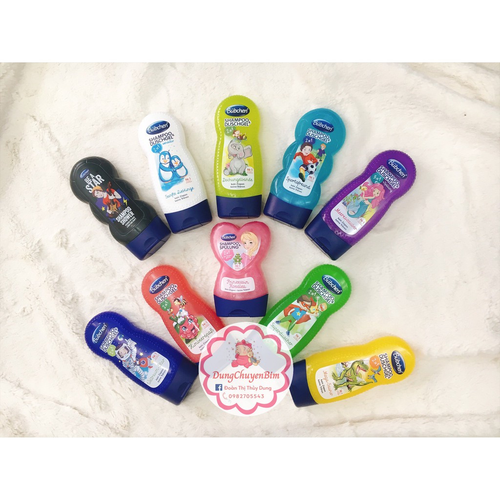  Sữa tắm gội cho bé Bubchen đủ hương 230ml nội địa Đức