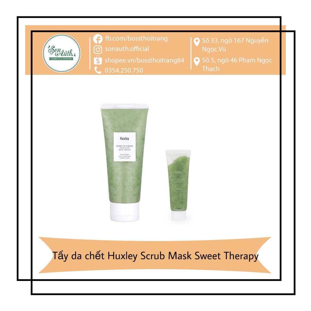 Tẩy da chết Huxley Scrub Mask Sweet Therapy
