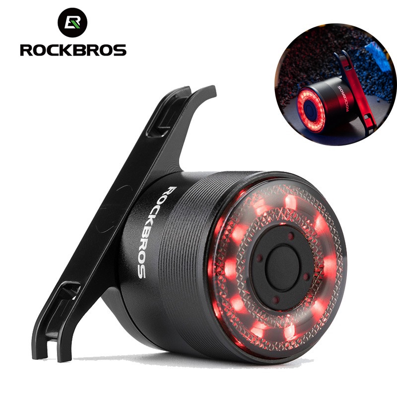 Đèn LED Báo Phanh ROCKBROS Q3 Thông Minh Chống Thấm Nước Gắn Đuôi Xe Đạp