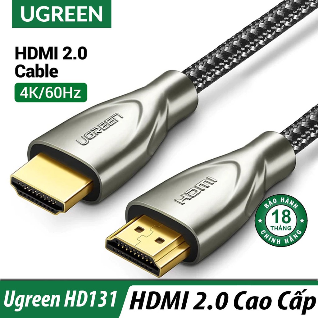 Cáp HDMI 2.0 Sợi Carbon Cao Cấp UGREEN HD131 Chính Hãng - HDR 4K@60Hz