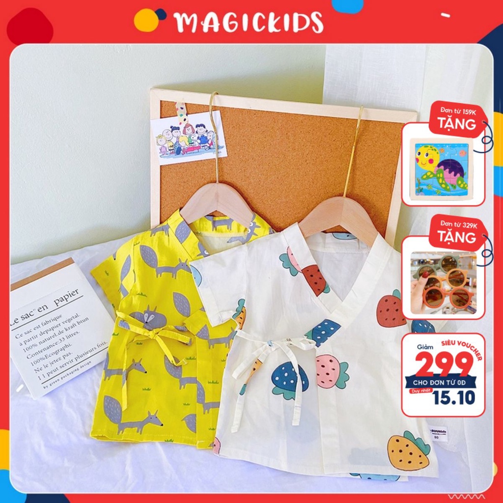 BỘ RỜI YUKATA MÙA HÈ SIÊU DỄ THƯƠNG CHO BÉ YÊU - 100% COTTON CHÍNH HÃNG BUUKIDS