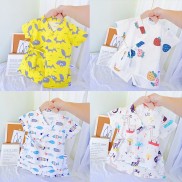 Bộ đồ ngủ cộc tay họa tiết hoạt hình dễ thương cho bé BR21001 - MAGICKIDS