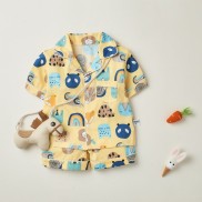 Bộ quần áo pyjama đồ ngủ cộc tay họa tiết dễ thương cho bé BR21002 - MAGICKIDS