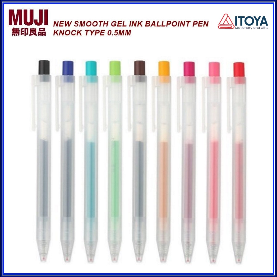 Bút gel Muji dạng bấm 0.5 mm