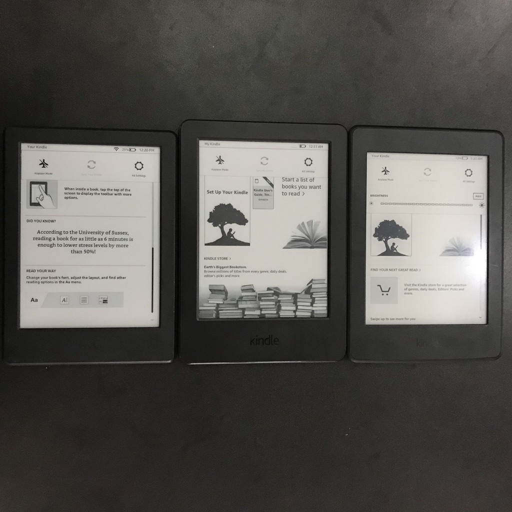 Máy đọc sách Kindle không đèn nền
