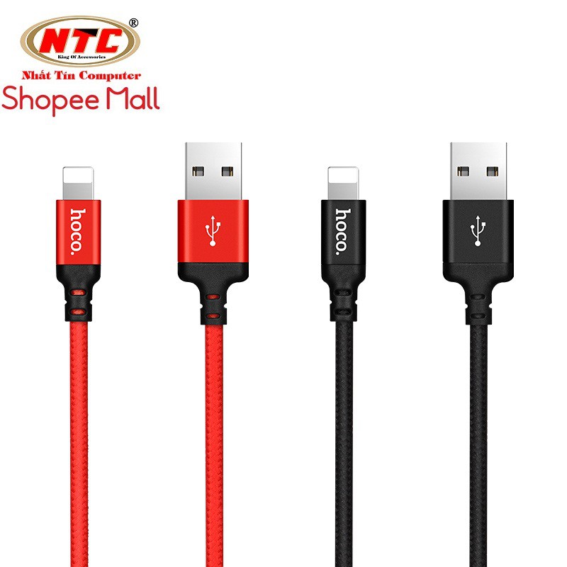 Cáp sạc dây dù Hoco X14 dài 2M - cổng Lightning - Hãng phân phối chính thức