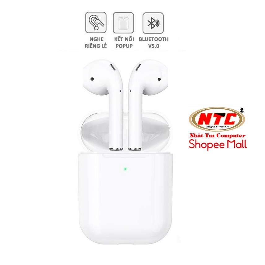 Tai nghe Bluetooth TWS Hoco CES3 Original series V5.0 (Trắng) - Hãng phân phối chính thức