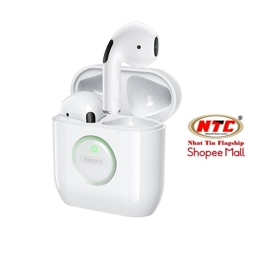 Tai nghe Bluetooth TWS Remax TWS-35 V5.1 Thiết kế nhỏ gọn, Thời trang (Trắng) - Hãng phân phối