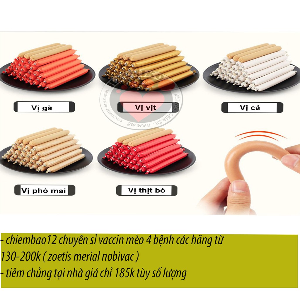 Xúc Xích cho chó mèo siêu ngon bổ rẻ cực cuấn