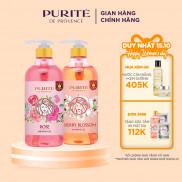Combo 2 Sữa Tắm Mềm Mịn Hoa Hồng Purité 850ml + Sáng Mịn Hoa Anh Đào 850ml