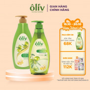 Combo Dầu Gội Ôliv Chắc Khoẻ 650ml + Sữa Tắm Ôliv Detox 650ml