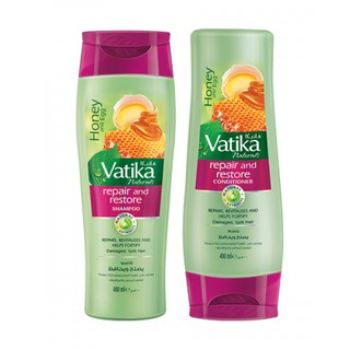 Bộ dầu gội xả Vatika phục hồi tóc hư tổn 400ml