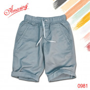 Big size, short kaki lưng thun unisex, quần sọt nam thương hiêu Amazing, phong cách thể thao