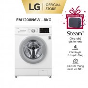 Máy giặt lồng ngang LG Inverter 8 kg (Trắng)-FM1208N6W - Miễn phí lắp đặt