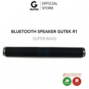Loa bluetooth không dây siêu bass công suất lớn kiêm đồng hồ để bàn Gutek R1