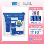 Bộ dưỡng da trắng mượt vượt trội Hada Labo Perfect White Trial Set