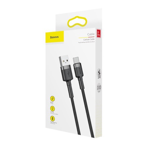 Cáp sạc type c nhanh Baseus qc 3.0 cho andoird dây dài 1m 2m 3m cafule - vienthonghn