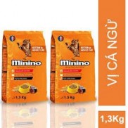 2 gói thức ăn mèo Minino 1,3kg
