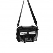 DAVIES - Túi đeo chéo canvas nam nữ màu đen - Two Pocket MB.