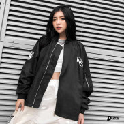 Áo khoác dù bomber nam nữ DAVIES - Badge bomber Jacket