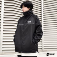 Áo khoác dù có nón Medal Reflective Jacket MÀU ĐEN local brand DAVIES