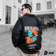 Áo khoác dù nam Davies - Black Sharpen Jacket.