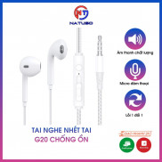 Tai nghe có dây nhét tai chống ồn có mic G20 sử dụng cho điện thoại và máy tính