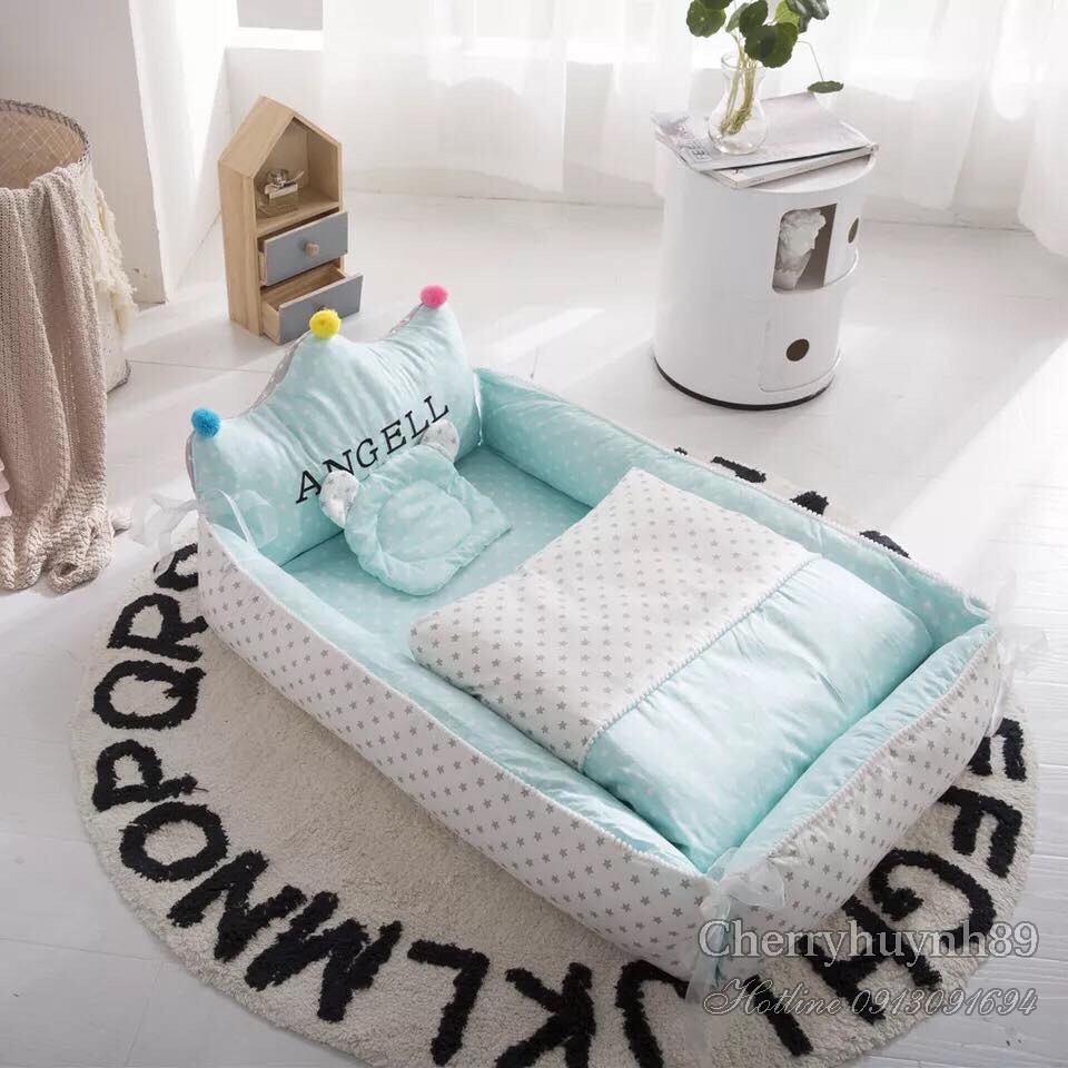 Giường nôi bé sơ sinh loại lớn, hàng cao cấp