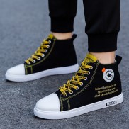 Giày nam cổ cao dây vàng Fashion Sup