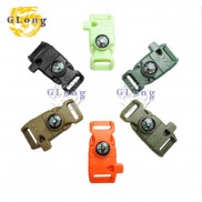 Khóa bấm paracord có la bàn, còi, đánh lửa làm vòng tay sinh tồn